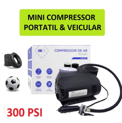 Mini Compressor Portátil + Frete Grátis + Envio Imediato