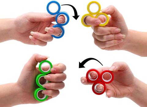 Anéis Magnéticos - Fidget Toys Mega Mulher store 