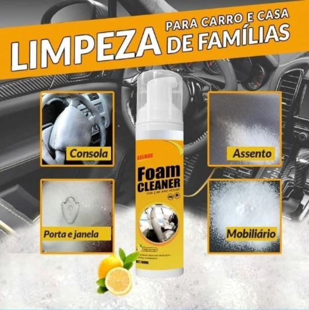 Foam Cleaner - Espuma de Limpeza Multifuncional Mega Mulher store 
